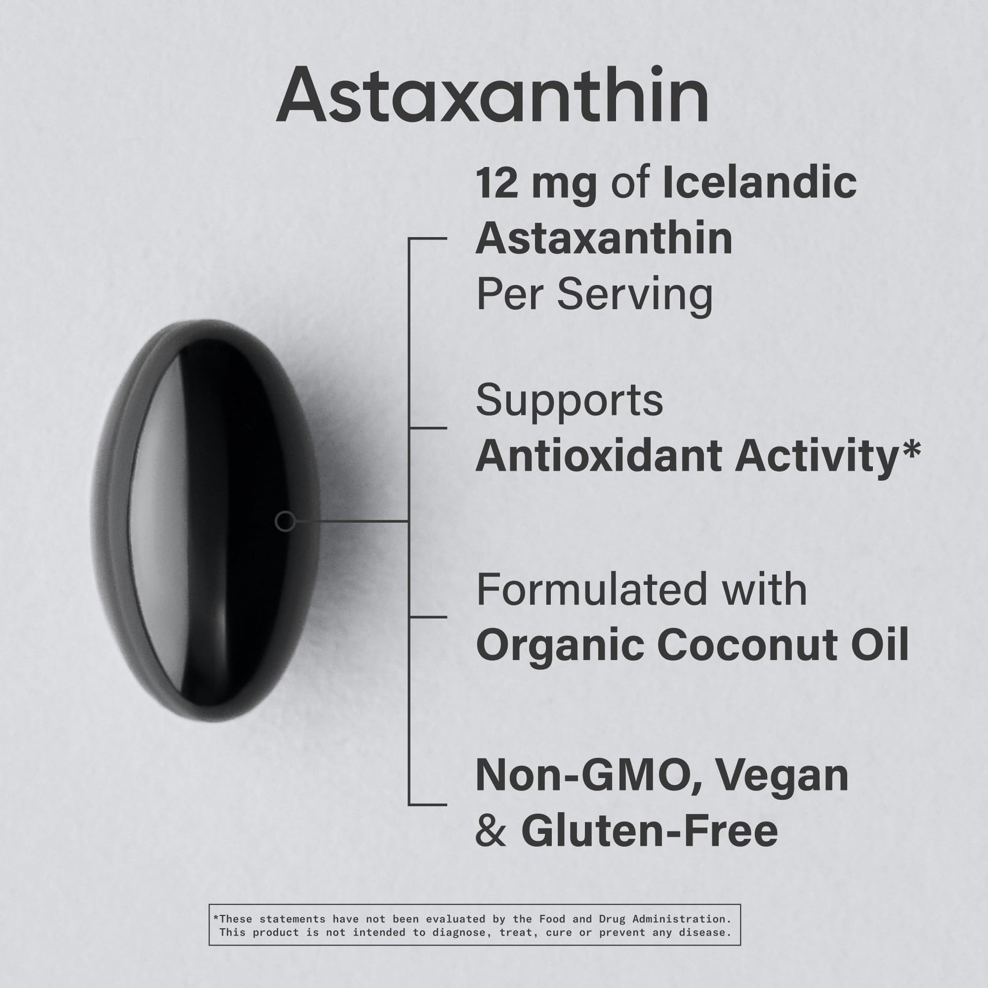 Sports Research Triple Strength Vegan Astaxanthin Supplement from Algae - Plant Based Softgels for Antioxidant Activity, Skin & Eye Health - Non-GMO Verified, Made with Coconut Oil - 12mg, 60 Count - dailyvitalstore