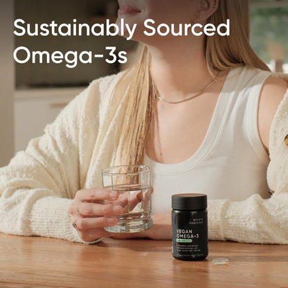 Sports Research Vegan Omega-3 Fish Oil Alternative from Algae Oil - Highest Levels of Vegan DHA & EPA Fatty Acids | Non-GMO Tested & Vegan Certified - 60 Veggie Softgels (Carrageenan Free) - dailyvitalstore