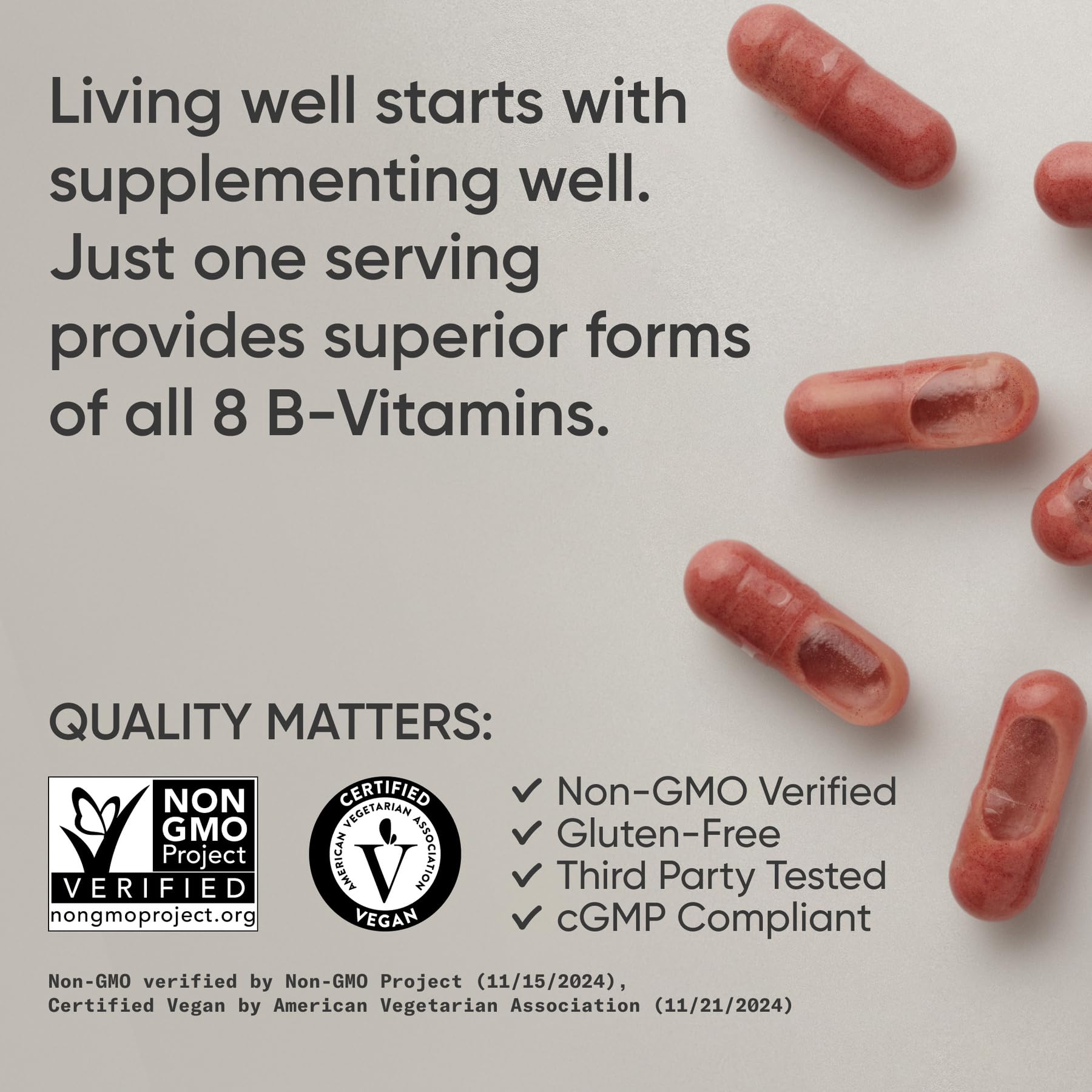 Sports Research Vitamin B-Complex - Full Spectrum of B Vitamins - 90 Liquid Veggie Capsules - dailyvitalstore