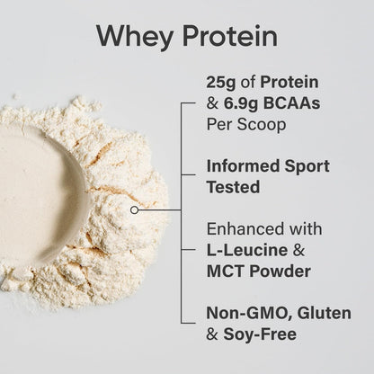 Sports Research Whey Protein Isolate - Sports Nutrition Protein Powder 25g per Serving - 2.06lb Bag Whey Protein - Vanilla Flavor - Bulk Protein Powder, 26 Servings - dailyvitalstore