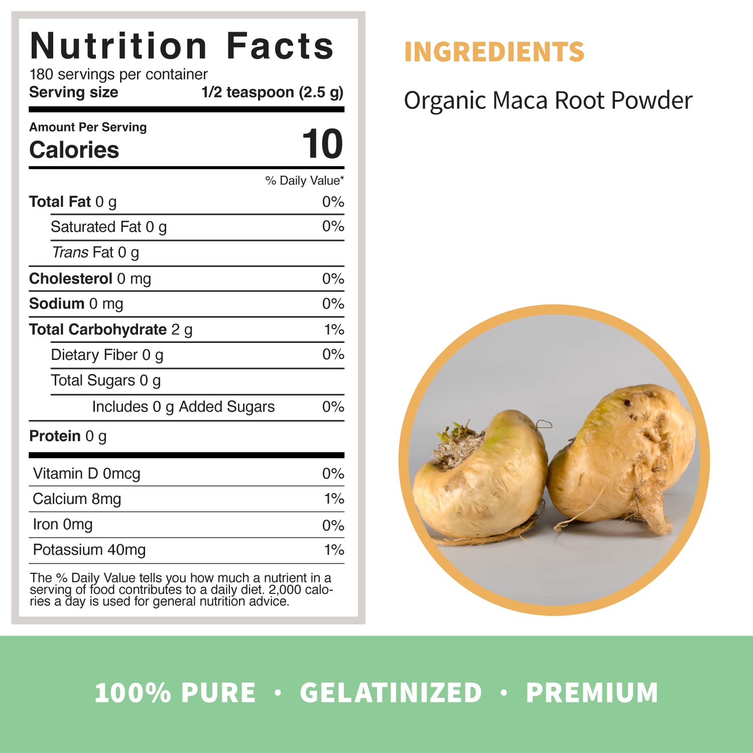 Sprout Living Organic Gelatinized Maca Root Powder, Superfood, Adaptogen, 1 lb - dailyvitalstore