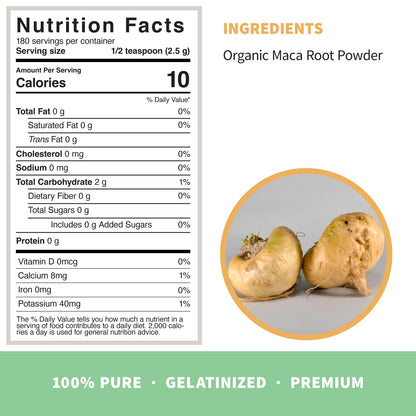 Sprout Living Organic Gelatinized Maca Root Powder, Superfood, Adaptogen, 1 lb - dailyvitalstore