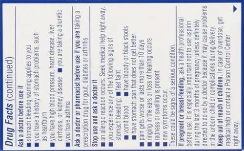 St. Joseph Aspirin Pain Reliever (NSAID) 81mg, Enteric Safety Coated, Adult Low Dose Regimen, 36 ct - dailyvitalstore