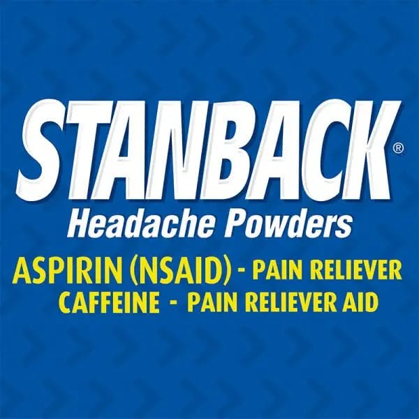 Stanback Headache Powders, Fast Pain Relief with Aspirin (NSAID) and Caffeine, 50 Count (3 Pack) - dailyvitalstore