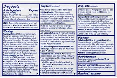 Stanback Headache Powders, Fast Pain Relief with Aspirin (NSAID) and Caffeine, 50 Count (3 Pack) - dailyvitalstore
