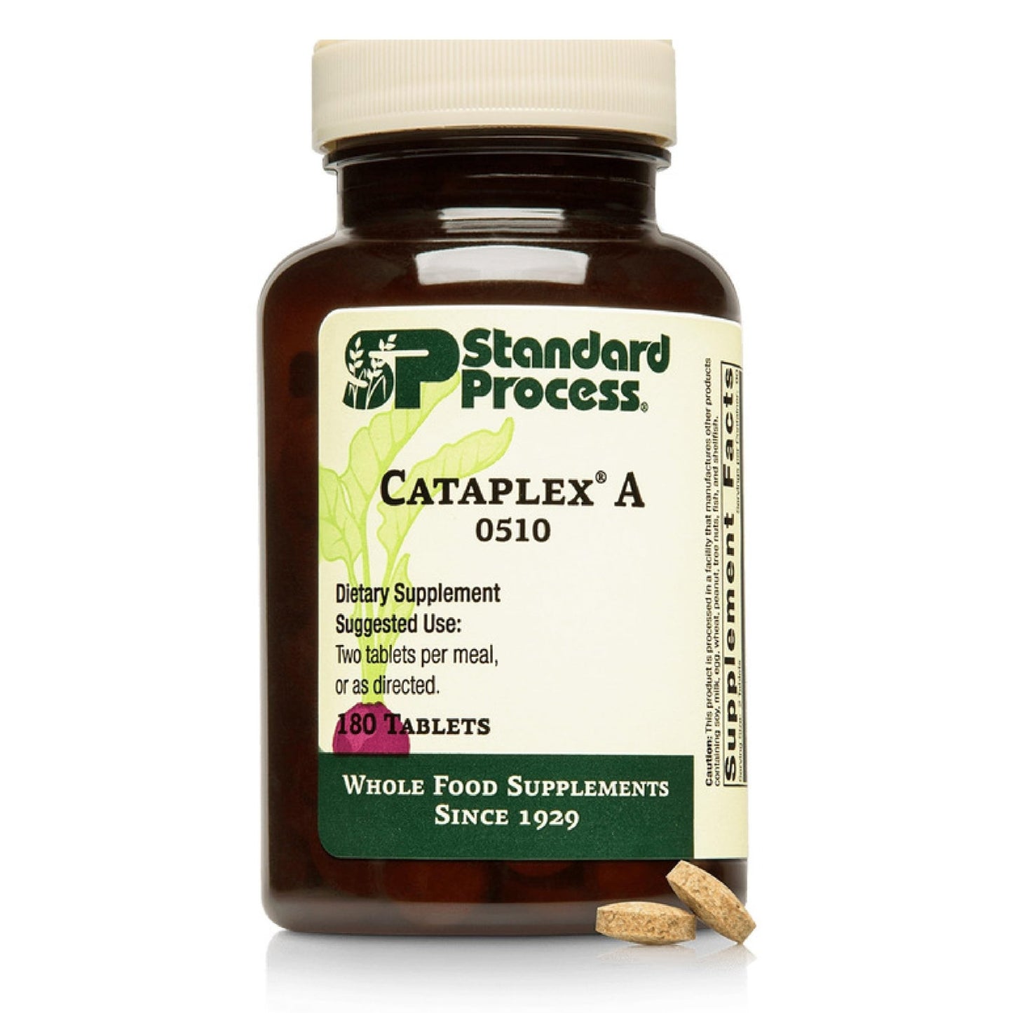 Standard Process Cataplex A - Supports Eye Health & Mucous Membranes - Supports Healthy Vision & Provides Antioxidant Vitamin A - Non-Dairy & Non-Soy - 180 Tablets - dailyvitalstore