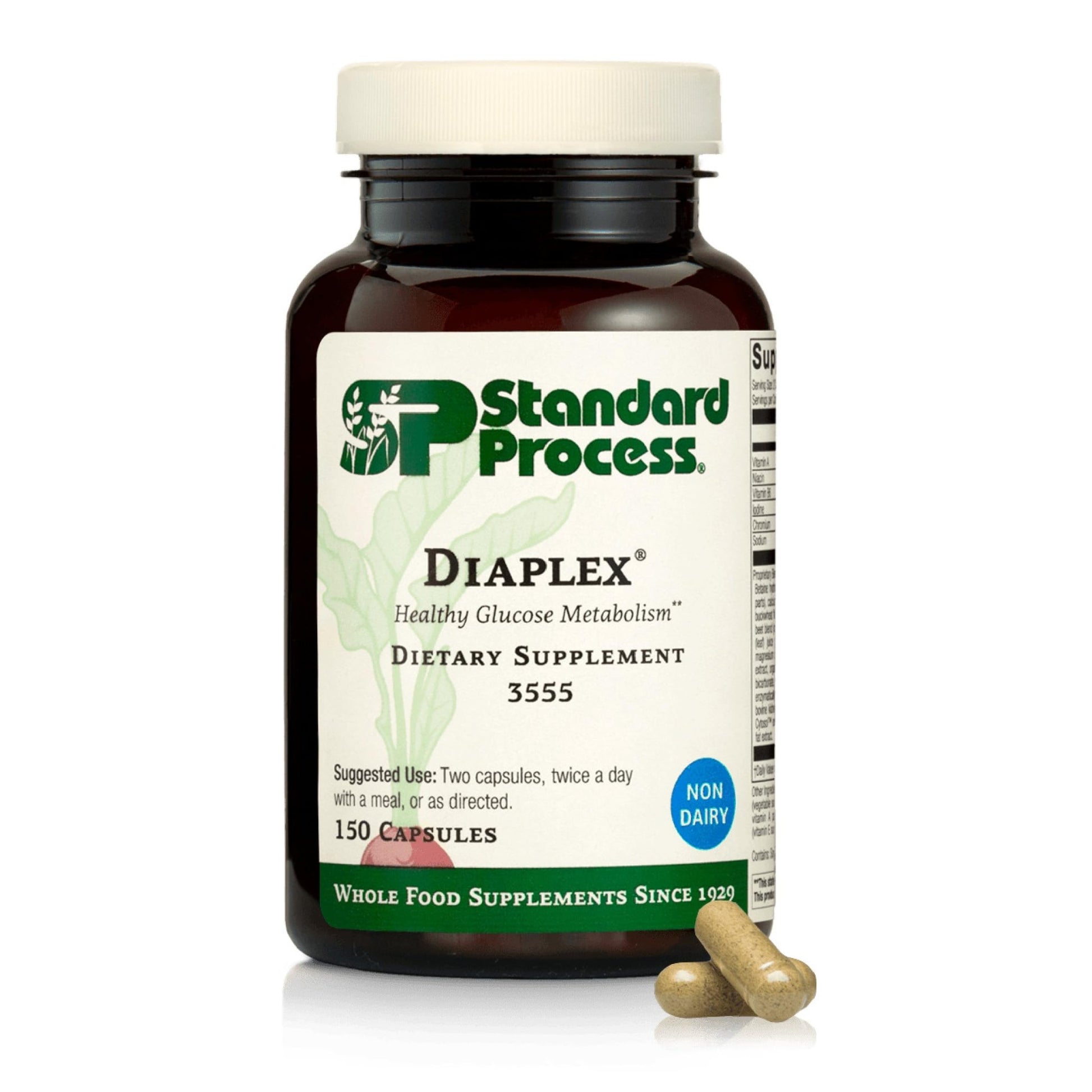 Standard Process Diaplex - Supplement for Pancreas & Gallbladder Support - Contains Chromium & Antioxidant Vitamin A - dailyvitalstore