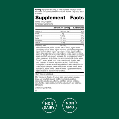Standard Process Diaplex - Supplement for Pancreas & Gallbladder Support - Contains Chromium & Antioxidant Vitamin A - dailyvitalstore