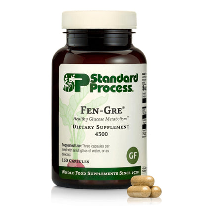 Standard Process Fen-Gre - Supports Respiratory Support & Healthy Metabolism - Aids Healthy Levels of Mucus & Phlegm - Supports Lung Health & Bronchial Tubes - Gluten-Free & Non-Dairy - 150 Capsules - dailyvitalstore