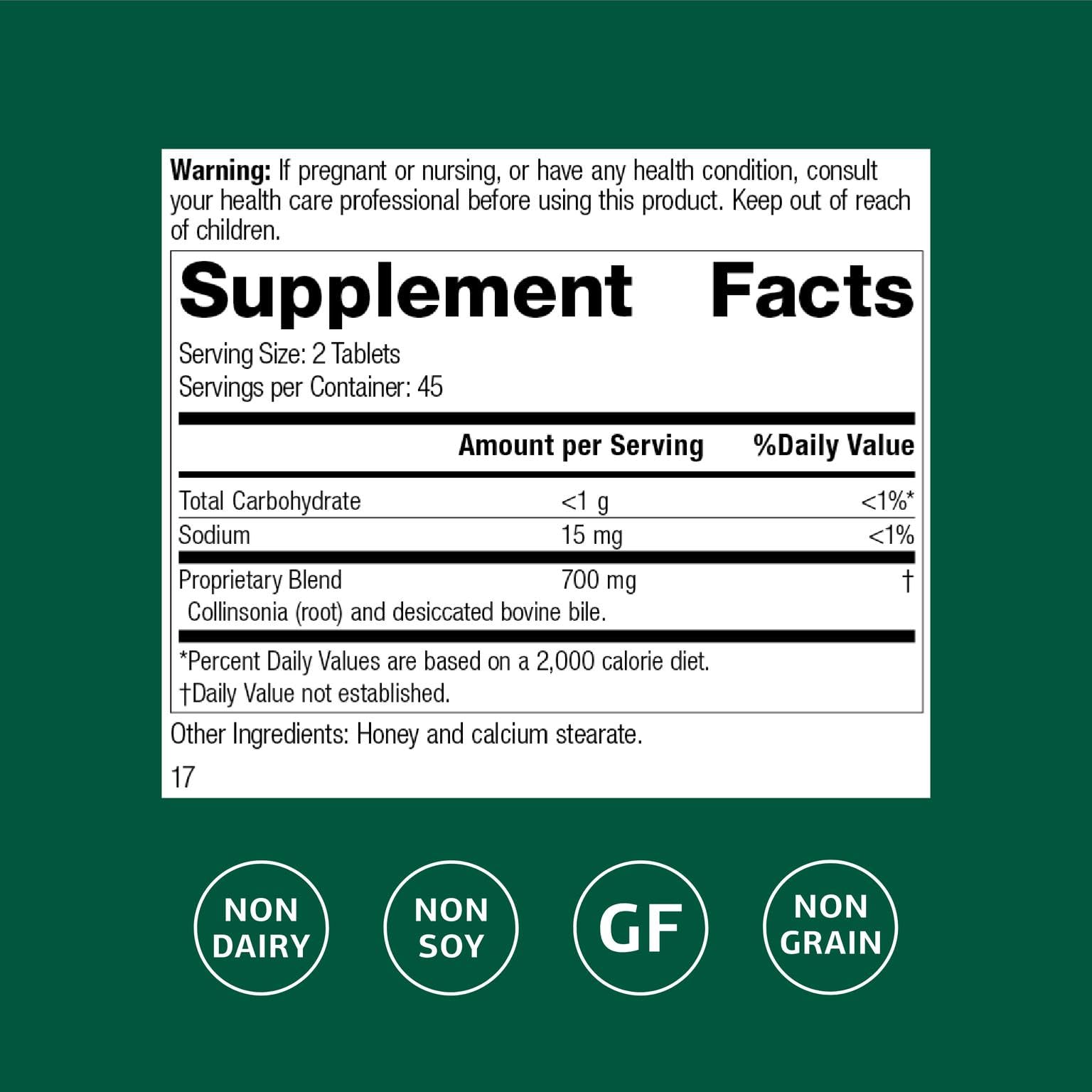 Standard Process Inc. Cholacol - Gallbladder Support Supplement - Fat Digestion Supplement for Digestive Health & Bile Support - dailyvitalstore