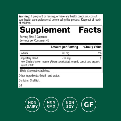 Standard Process Nutrimere - Supports Joint Health - Joint Supplement with Perna Canaliculus & New Zealand Green Mussel - Gluten-Free, Non-Soy & Non-Dairy - 90 Capsules - dailyvitalstore