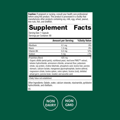 Standard Process Ostarplex - Dietary Supplement for Connective Tissue Health - Aids Liver Health & Function - Contains Vitamin B6 - Non-Dairy - 90 Capsules (90 Servings) - dailyvitalstore
