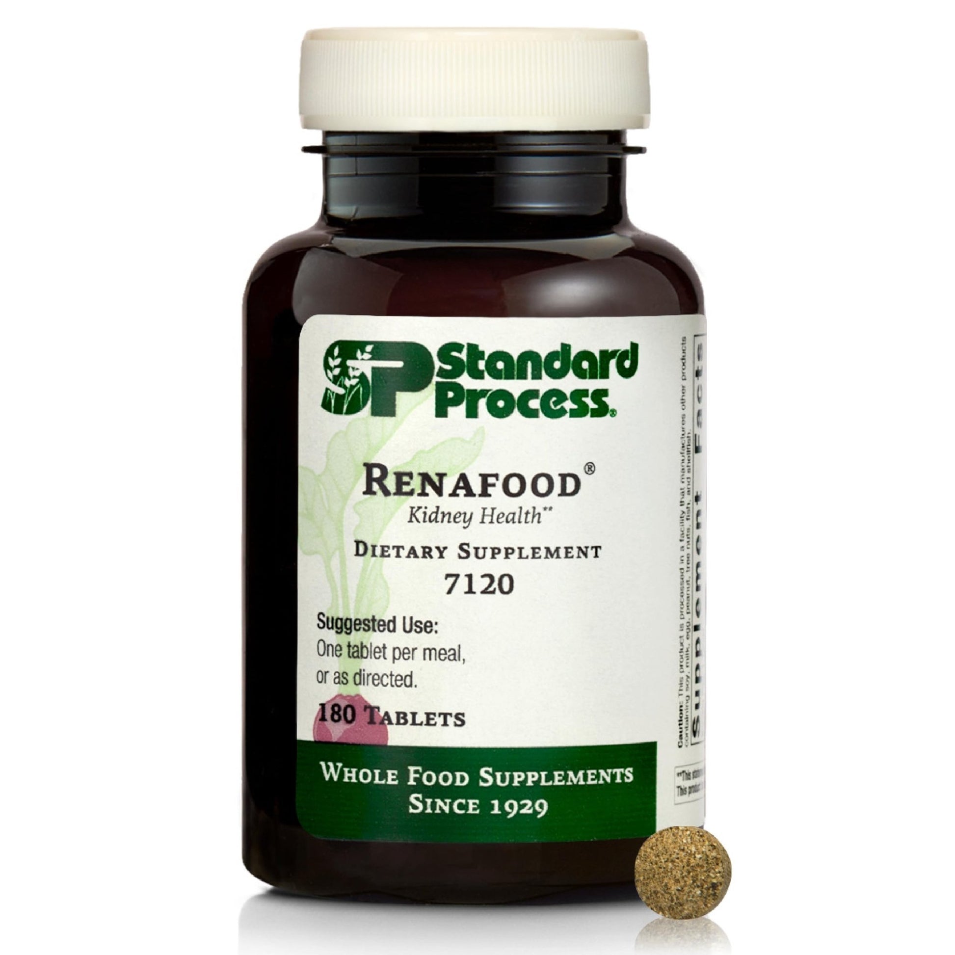 Standard Process Renafood - Supports Healthy Kidney Function & Antioxidant Activity - Contains Vitamins A - Non-Soy - 180 Tablets - dailyvitalstore