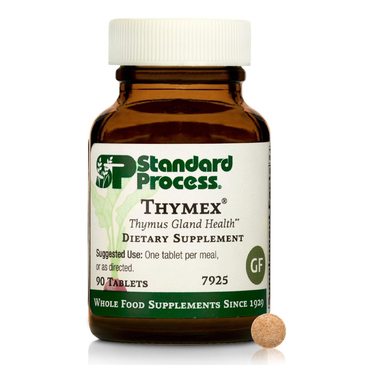 Standard Process Thymex - Cytosol Extract Dietary Supplement for Immune Health - Gluten-Free, Non-Dairy, & Non-Soy - 90 Tablets (90 Servings) - dailyvitalstore