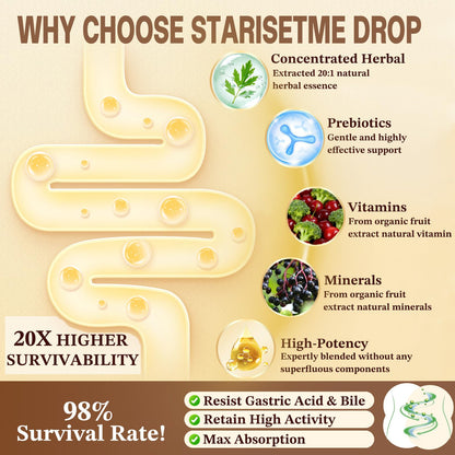 Starisetme Wormwood Black Walnut Cleanse for Humans Tincture – Max Strength Gut Health Prebiotics w/Clove, Soursop,Pumpkin Seed, Plus Vitamins, Minerals for Immune & Mood - dailyvitalstore