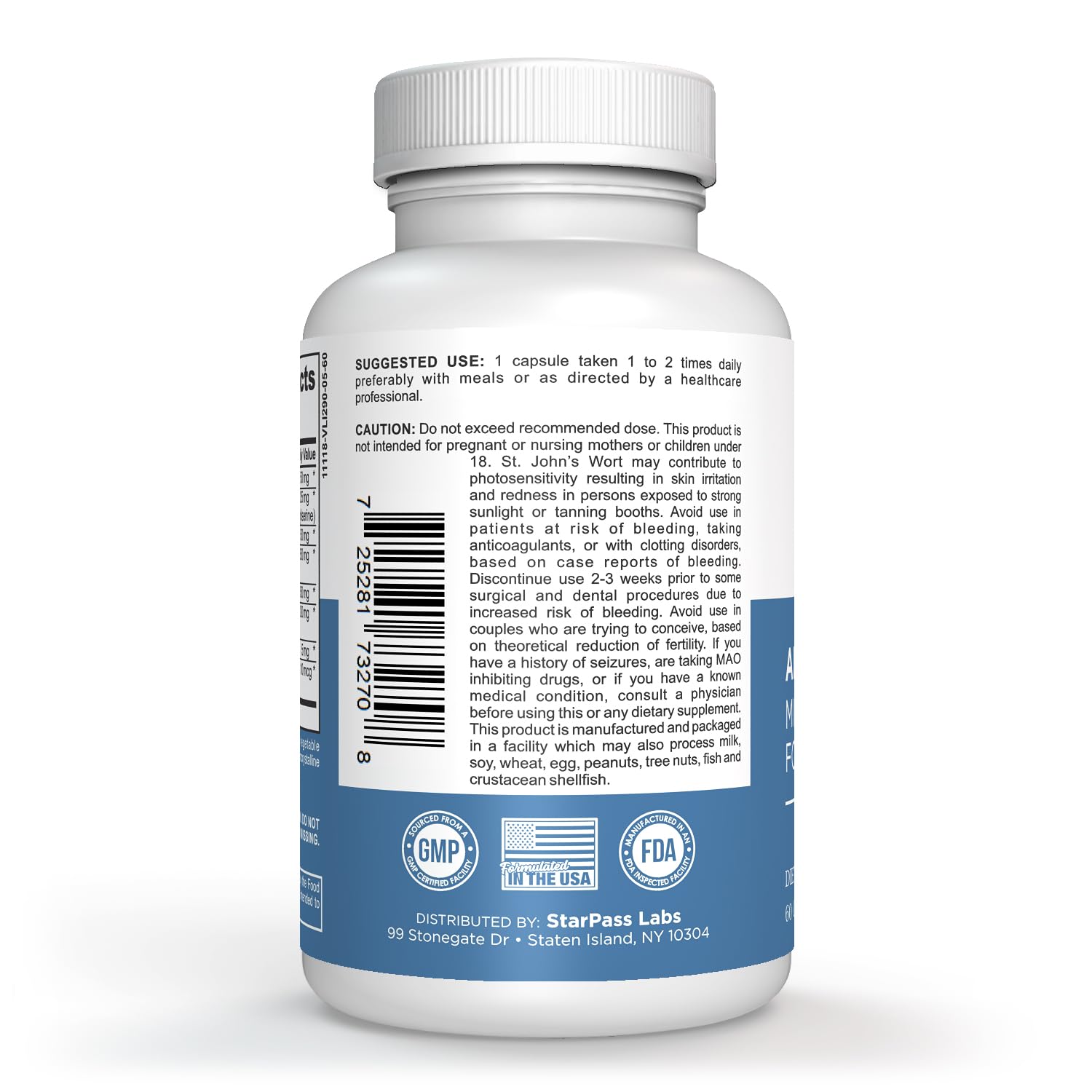 StarPass Labs Advanced Memory Formula Extreme Brain Booster, Brain Supplement for Memory, Focus and Mental Performance, Memory Vitamins for Better Brain Health 180 Capsules (3 Pack) - dailyvitalstore