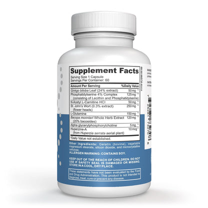 StarPass Labs Advanced Memory Formula Extreme Brain Booster, Brain Supplement for Memory, Focus and Mental Performance, Memory Vitamins for Better Brain Health 180 Capsules (3 Pack) - dailyvitalstore