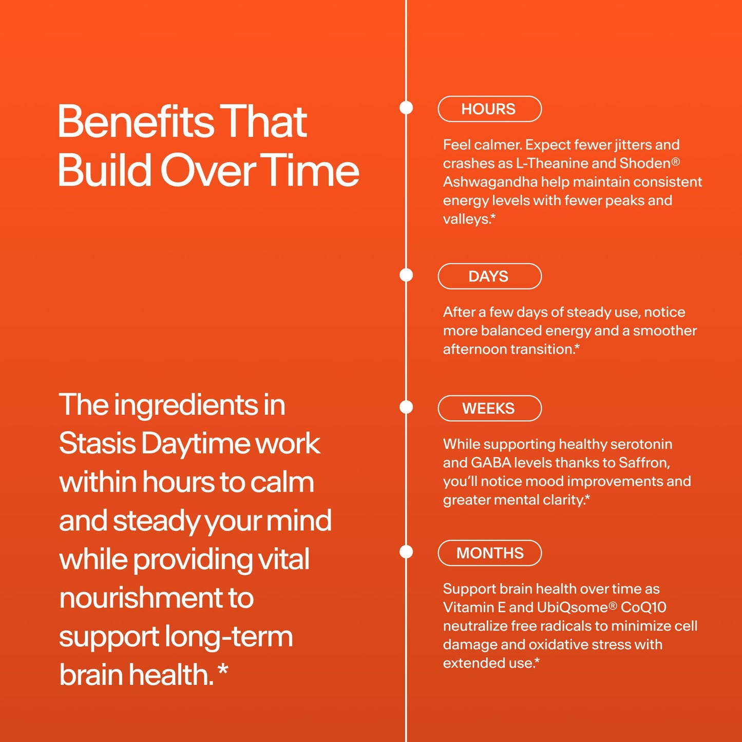 Stasis Daytime Energy & Focus Supplement for Men & Women with Vitamin D3, L Theanine, Ashwagandha & CoQ10, Cognitive Support Capsules for Morning Routines, Vegan, Non GMO, 25 Servings, 1 Month Supply - dailyvitalstore