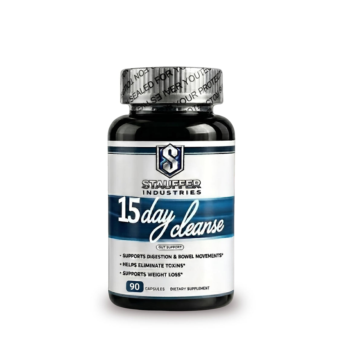 STAUFFER INDUSTRIES Colon Cleanse – 15 Day Cleanse Gut Support Supplement – Colon Cleanser with Psyllium Husk, Senna & Probiotics - dailyvitalstore
