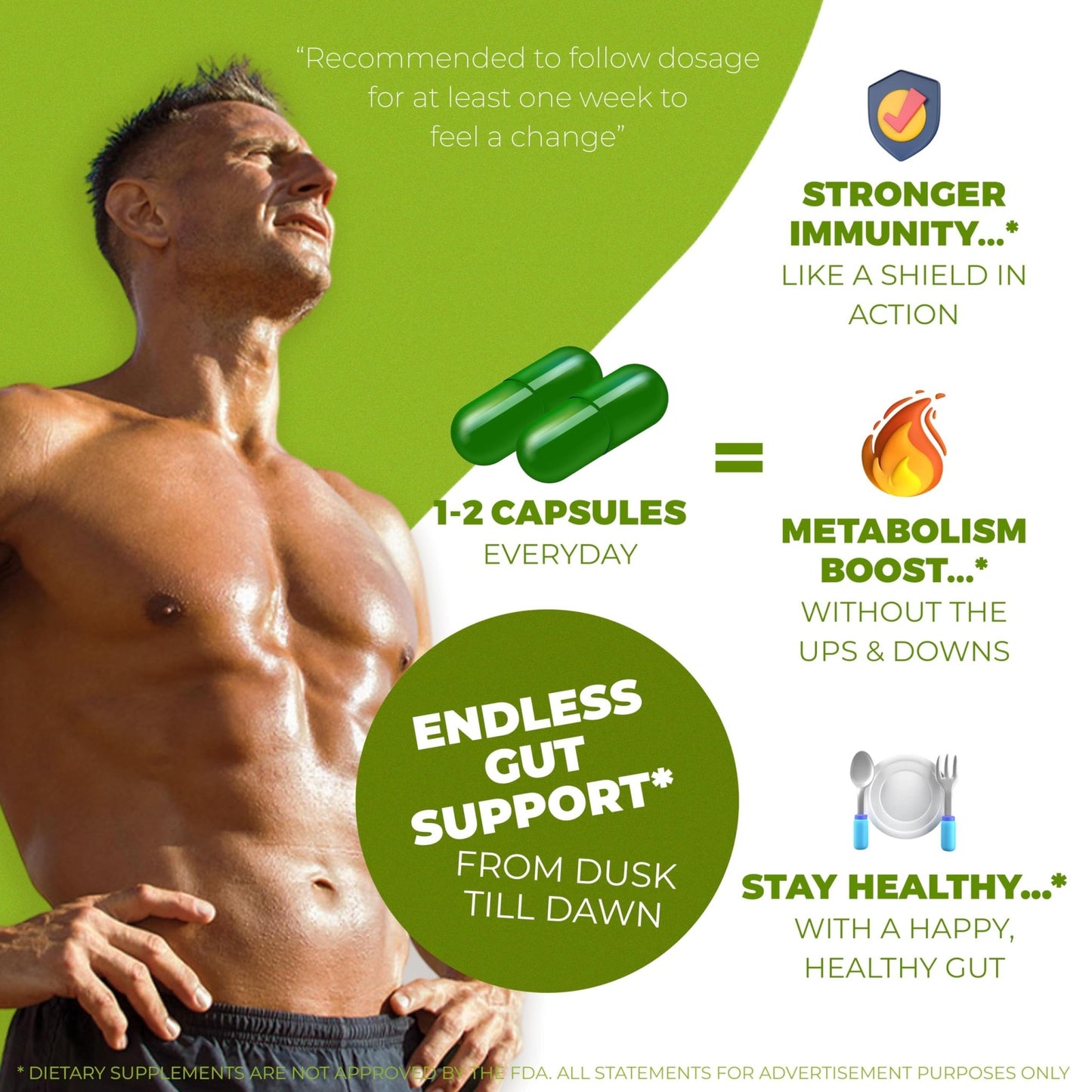 Stemox Gut Energy – Natural Energy & Metabolism Support Supplement with Biotin, Chromium, Alpha Lipoic Acid & Organic Herbal Extracts – Blood Sugar & Gut Health Support – 60 Vegan Capsules - dailyvitalstore