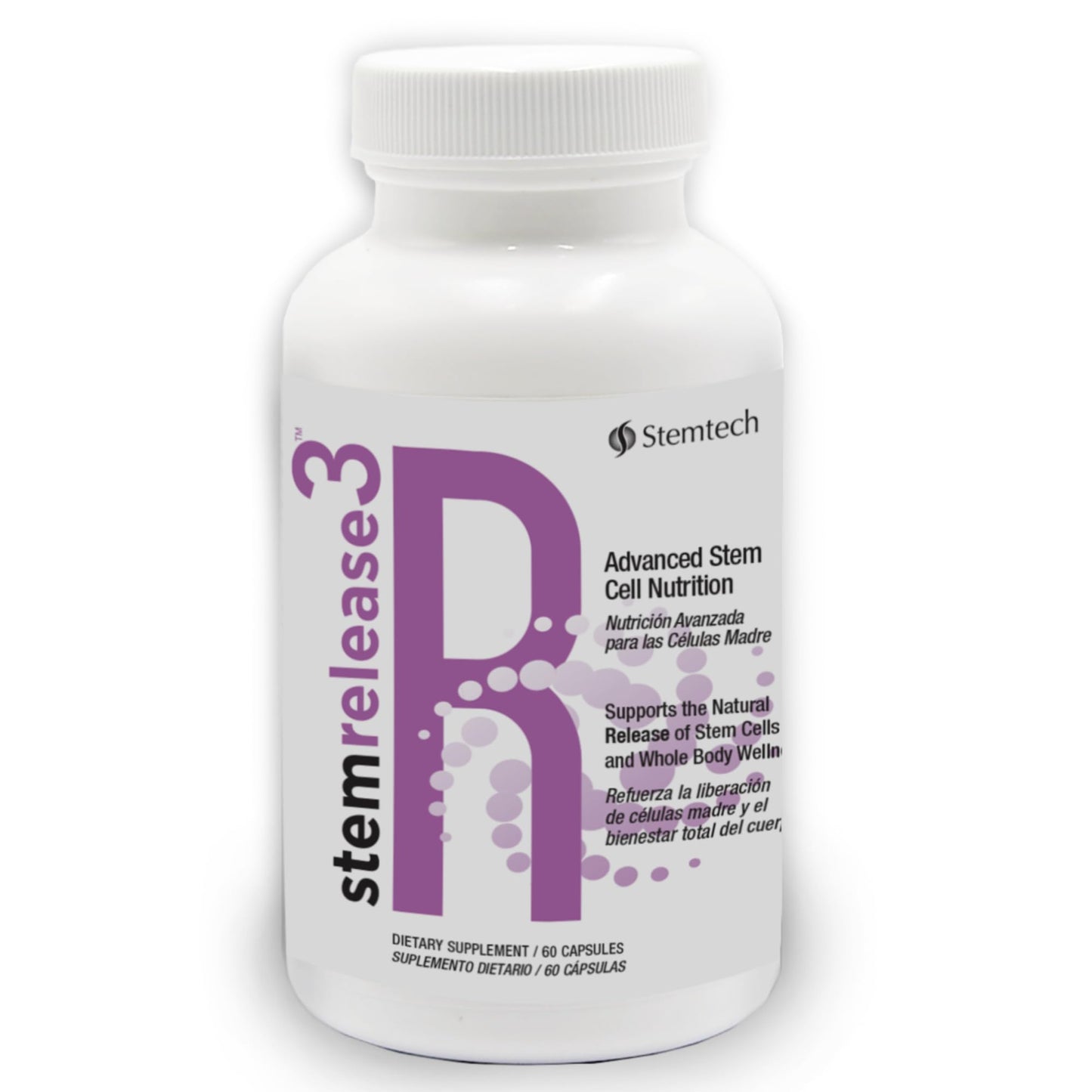 Stemtech Stemrelease3 Cutting-Edge Stem Cell Nutrition for Natural Renewal and Youthful Vitality, Exclusive Blend for Enhanced Telomere Health, 60 Capsules - dailyvitalstore