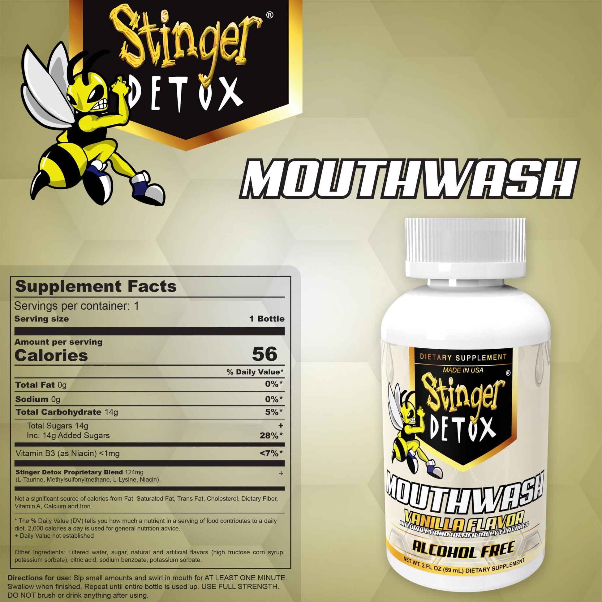 Stinger Detox Mouthwash 2 Fluid Ounce - dailyvitalstore