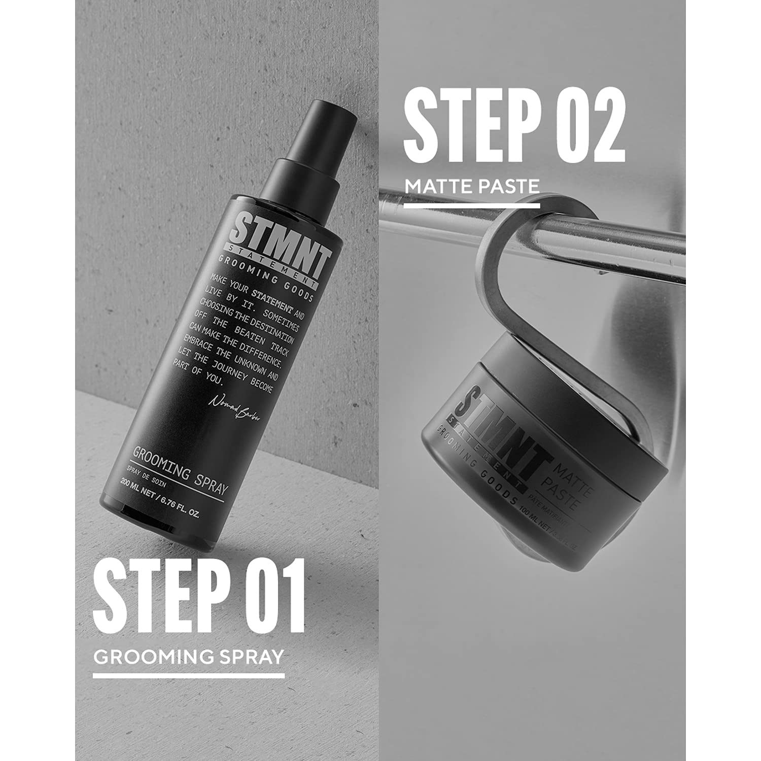 STMNT Grooming Goods Matte Paste 3.38 oz | All Day Strong Hold & High Volume | Hair Clay Paste For Men | Non-Greasy Formula | Texture Paste for Hair - dailyvitalstore