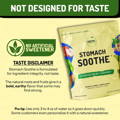Stomach Soothe Soothe Naturals Acid Reflux Powder - L Glutamine for Gut Health, Acid Reflux Medicine, Leaky Gut Repair, Gut Lining Repair, Alginate for Acid Reflux (30 Servings) - dailyvitalstore