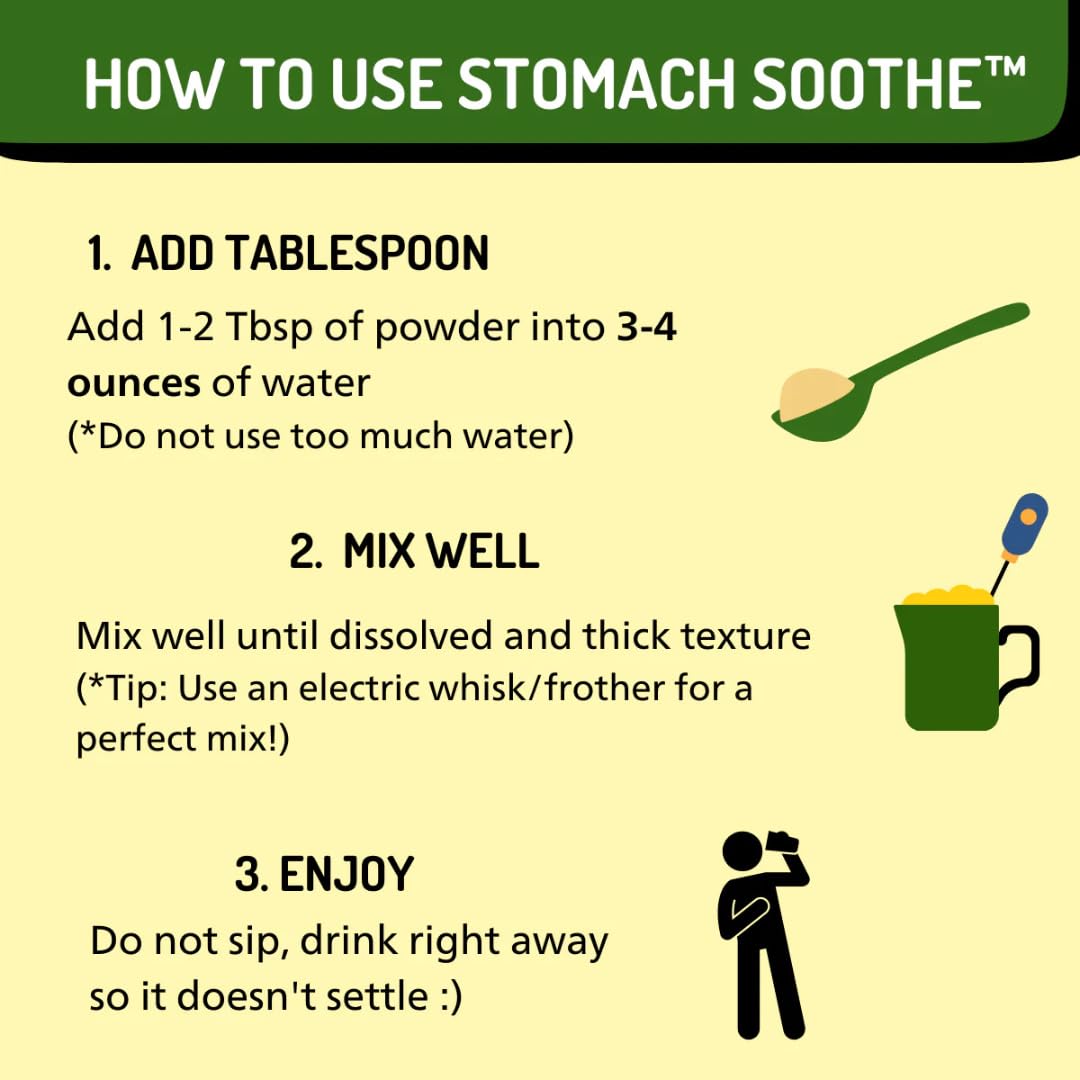 Stomach Soothe Soothe Naturals Acid Reflux Powder - L Glutamine for Gut Health, Acid Reflux Medicine, Leaky Gut Repair, Gut Lining Repair, Alginate for Acid Reflux (30 Servings) - dailyvitalstore