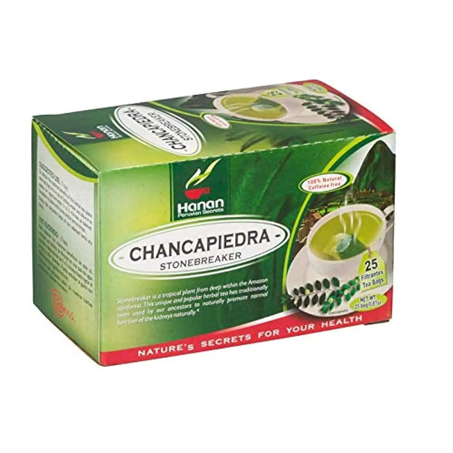 Stone Breaker Chanca Piedra Herbal Tea - 100% Naural from Peru ( 25 Tea Bags ) Natural Kidney Cleanse & Gallbladder Stones Support– Detoxify Urinary Tract, Flush Impurities, Clear Urinary System - dailyvitalstore