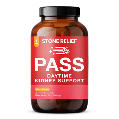 STONE RELIEF Daytime Herbal Kidney Support for Urinary Flow & Comfort | Chanca Piedra Formula – 180 Capsules - dailyvitalstore
