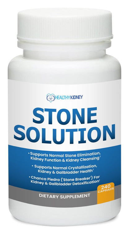 Stone Solution Capsules- Natural Dissolver, Kidney Stone Support & Kidney Cleanser Chanca Piedra Stone Breaker Gallbladder Cleanse, Flush & Stop Recurrence, Stone Relief 60 Servings - dailyvitalstore