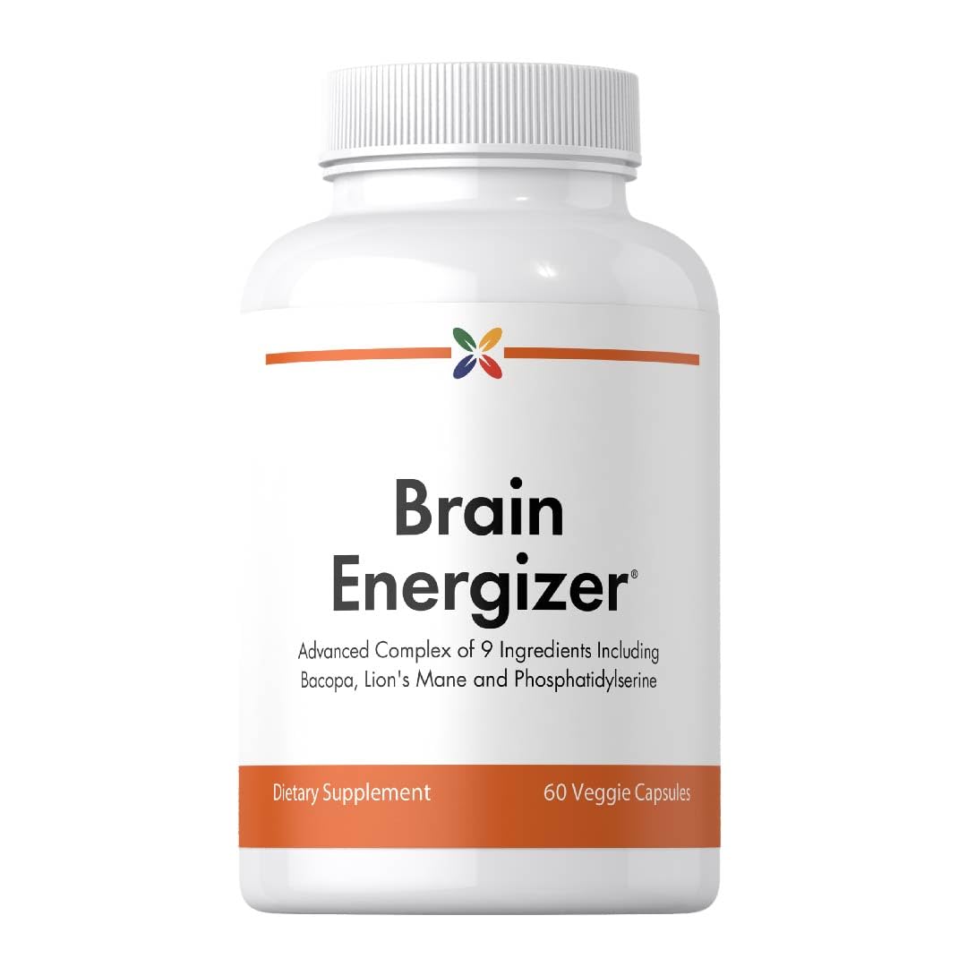 Stop Aging Now - Brain Supplement Complex - with Ginkgo Biloba, Lion's Mane, Bacopa, and DMAE - 60 Vegetarian Capsules - Advanced Blend - dailyvitalstore