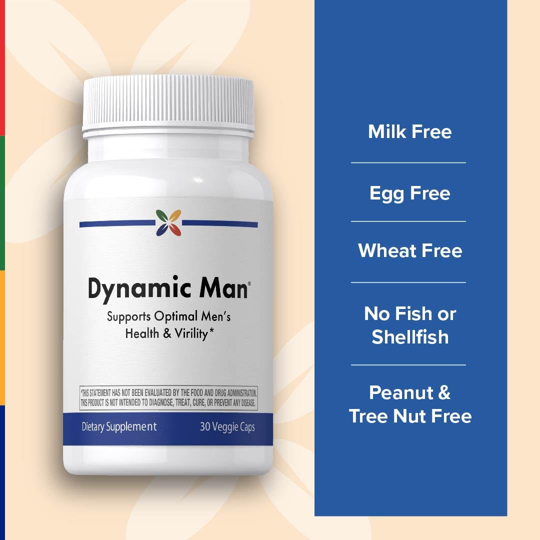 Stop Aging Now - Dynamic Man - Complex Supplement - 30 Vegetarian Capsules - dailyvitalstore