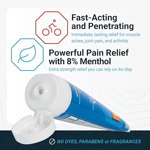 Stopain Pain Relief Gel 3oz USA Made, Max Strength Fast Acting with MSM, Glucosamine, Menthol for Arthritis, Lower Back Sciatica, Knee, Neck, HSA FSA Approved Topical Analgesic Products - dailyvitalstore