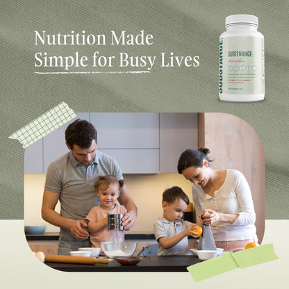SUBSTANCE. - Nature's Sustenance Daily Greens, Daily Fruit and Veggies Supplement - Enhance Energy, Mental Clarity - Fruits and Vegetables Supplements - US Made, Vegan-Friendly - 30 Servings. - dailyvitalstore