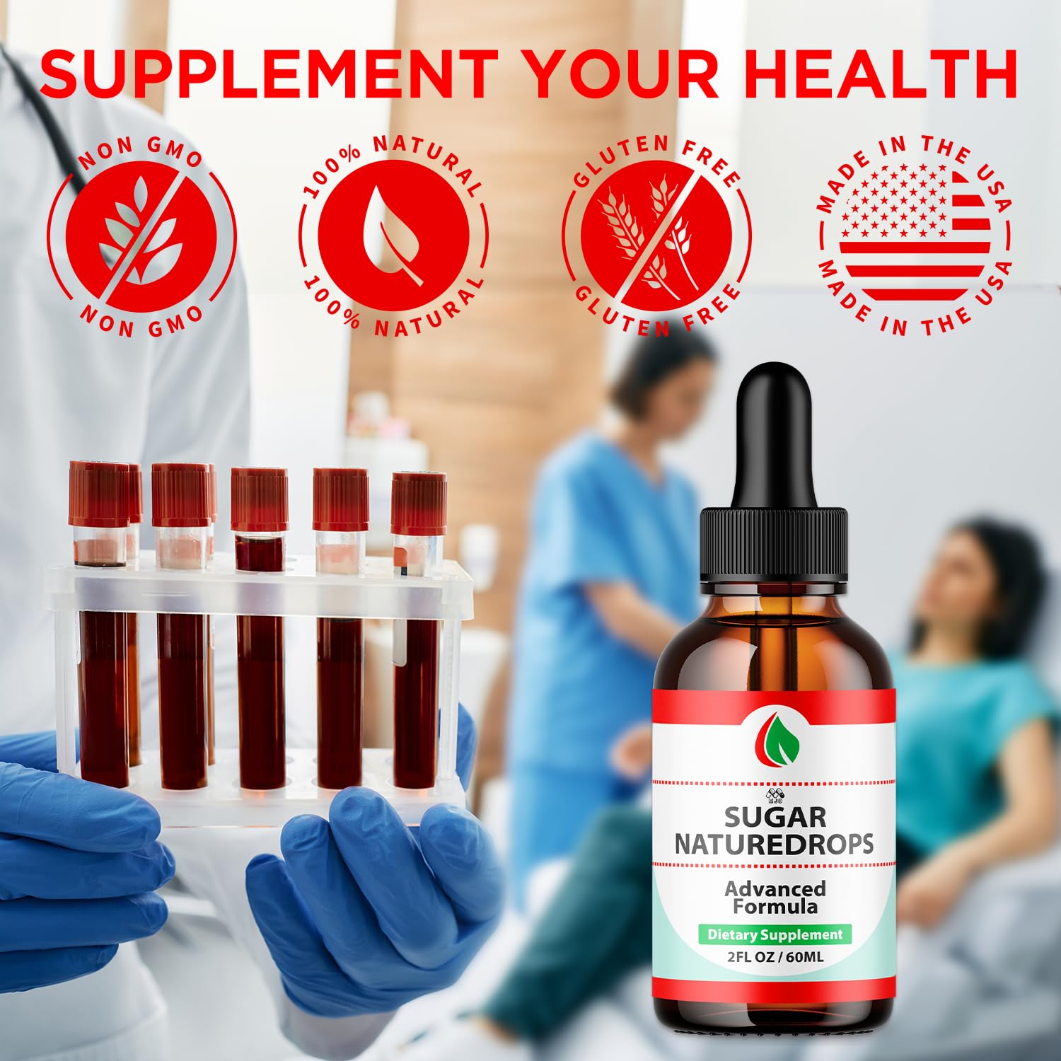Sugar Nature Drops, Official SugarNature Blood Health Support Drops with All Natural Ingredients, Sugar Nature Liquid Supplement Optimal Health & Wellness Support with Premium Vitamins (30 Servings) - dailyvitalstore