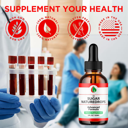 Sugar Nature Drops, Official SugarNature Blood Health Support Drops with All Natural Ingredients, Sugar Nature Liquid Supplement Optimal Health & Wellness Support with Premium Vitamins (30 Servings) - dailyvitalstore