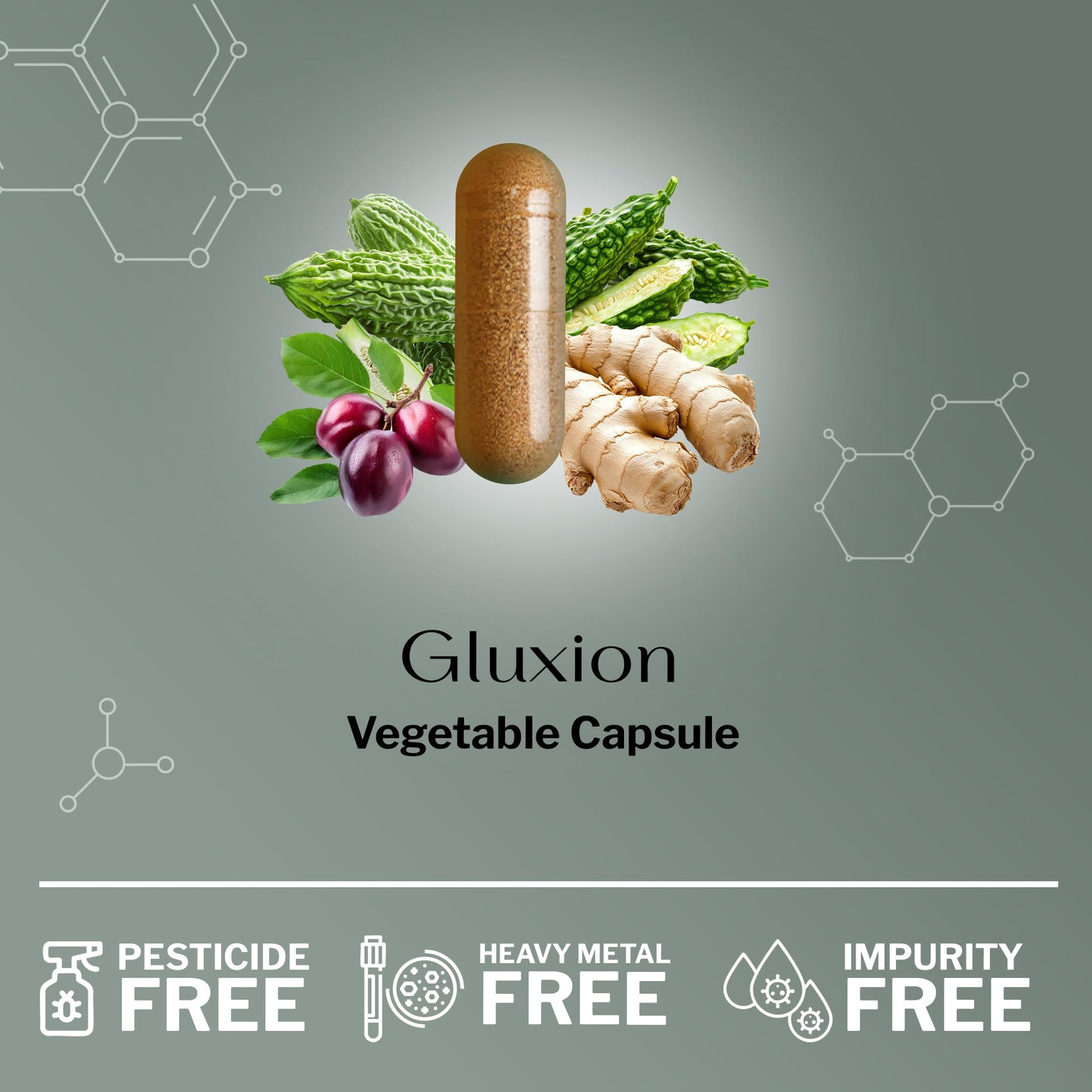 SugarMD GLUXION 3X Strength Formula | Advanced Botanical & Nutrient Blend for Spike Control| Vegan, Non-GMO, 180 Capsules - dailyvitalstore