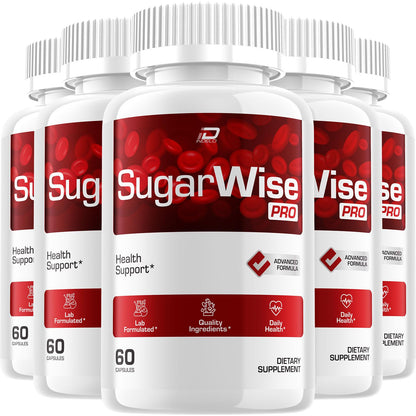 SugarWise Capsules – SugarWise Pro Natural Blend Daily Health Vitamins Supplement (5 Pack - 300 Capsules) - dailyvitalstore