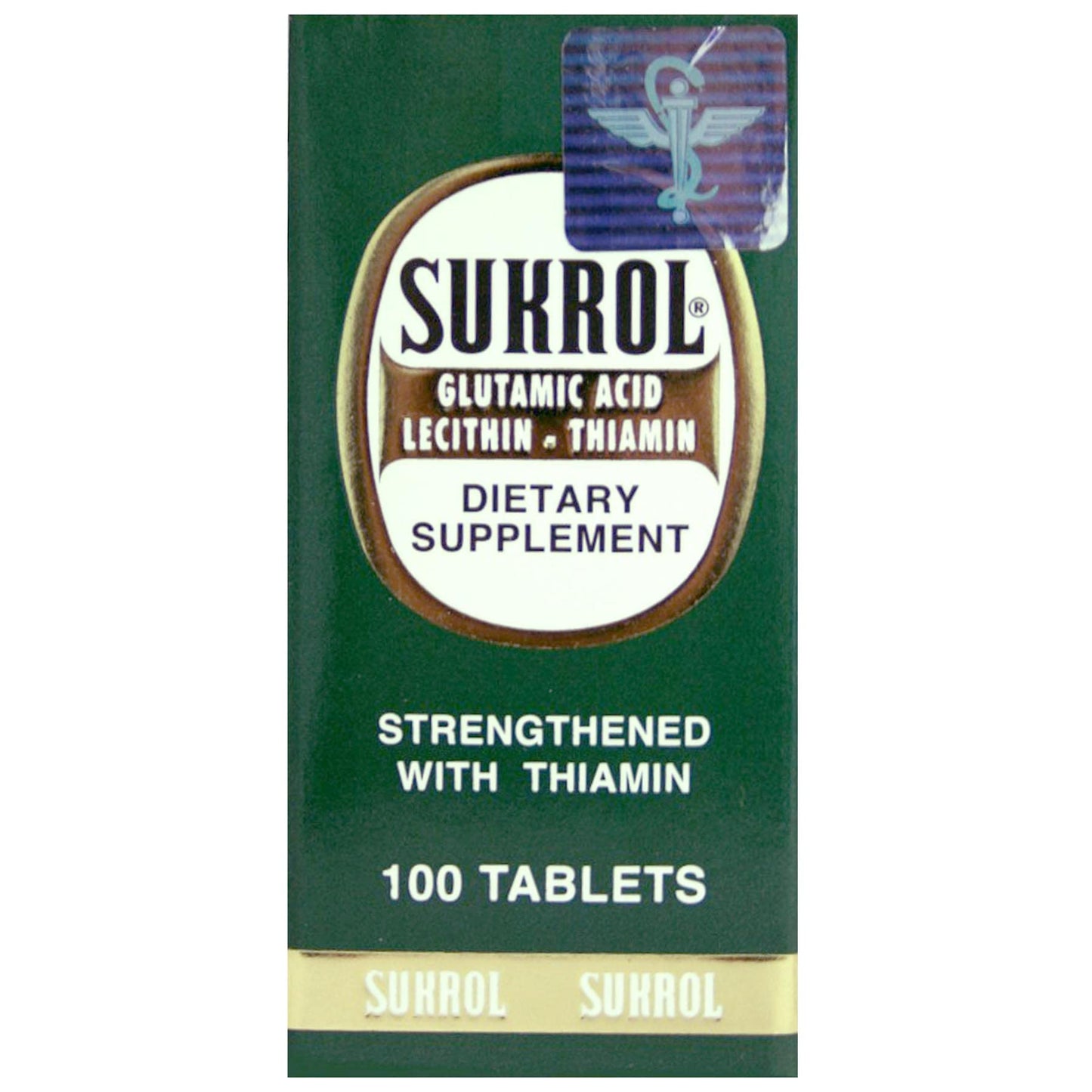 Sukrol, Vitamin, Improve Healthy Brain Function, 100 Tablets, Bottle - dailyvitalstore
