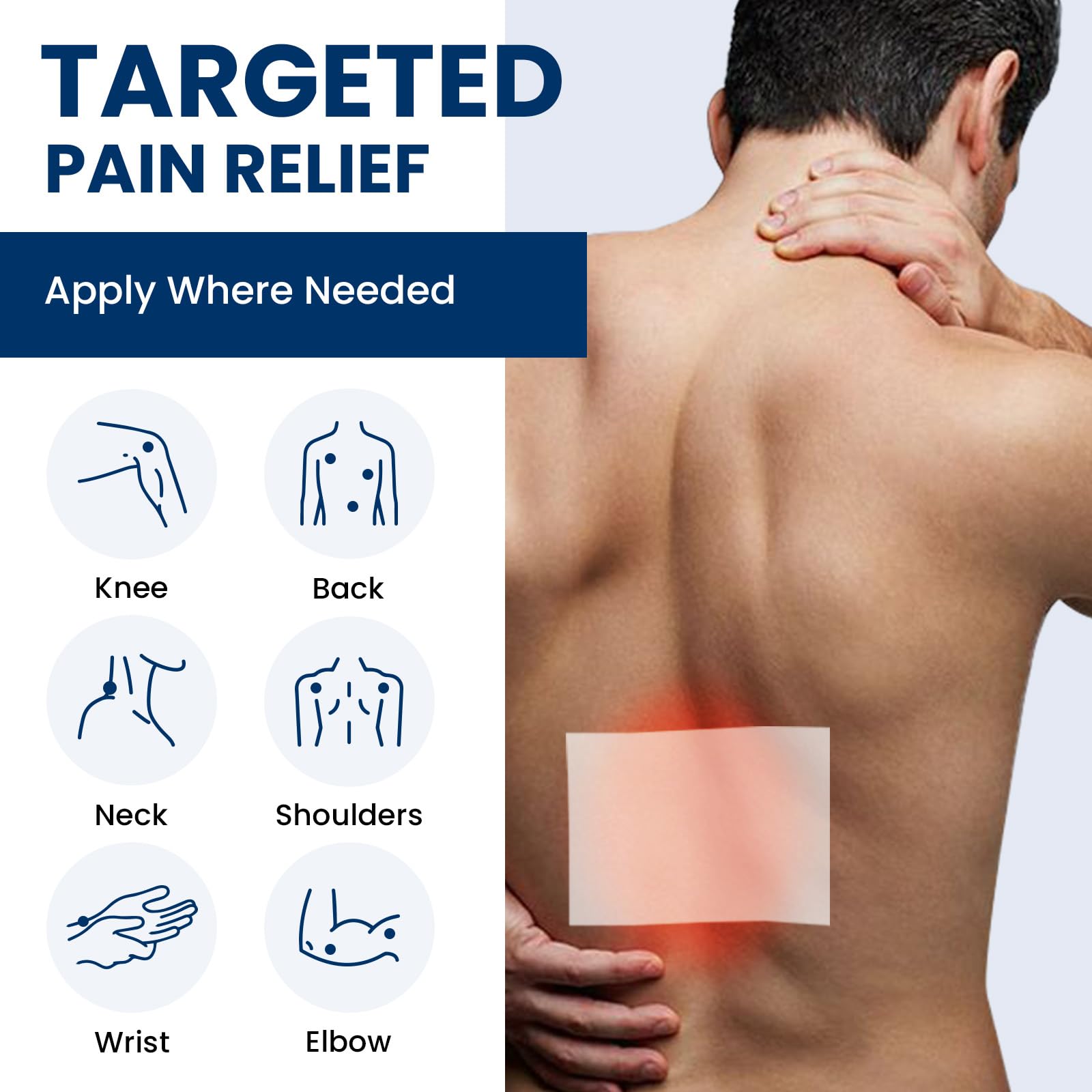 Sumifun 4% Lidocaine Pain Relief Patches 15 Counts Maximum Strength Numbing Gel Patch for Back Knee Neck Joint Ache Muscle Soreness Topical Analgesic - dailyvitalstore