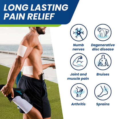 Sumifun Lidocaine Pain Relief Patches - Fast, Targeted Therapy Simple Backache, Soreness, Sprain, Joint Pain with Maximum Strength 4% Lidocaine and 1% Menthol (Large, Count, 25) - dailyvitalstore