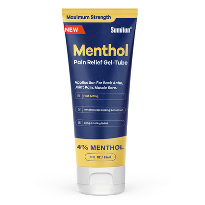 Sumifun Menthol Pain Relief Gel-Tube-3 FL OZ Tube (Pack of 1)- for Knee & Lower Back Pain Relief, Sore Muscle Relief, Neck Pain Relief, Shoulder Pain Relief - dailyvitalstore