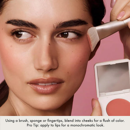 Summer Fridays Blush Butter Balm - Skincare-Infused Hydrating Cream Blush with Hyaluronic Acid, Ceramides, & Shea Butter for a Dewy Flush of Color - Cheek and Lip Tint - Berry Spritz (0.14 Oz) - dailyvitalstore