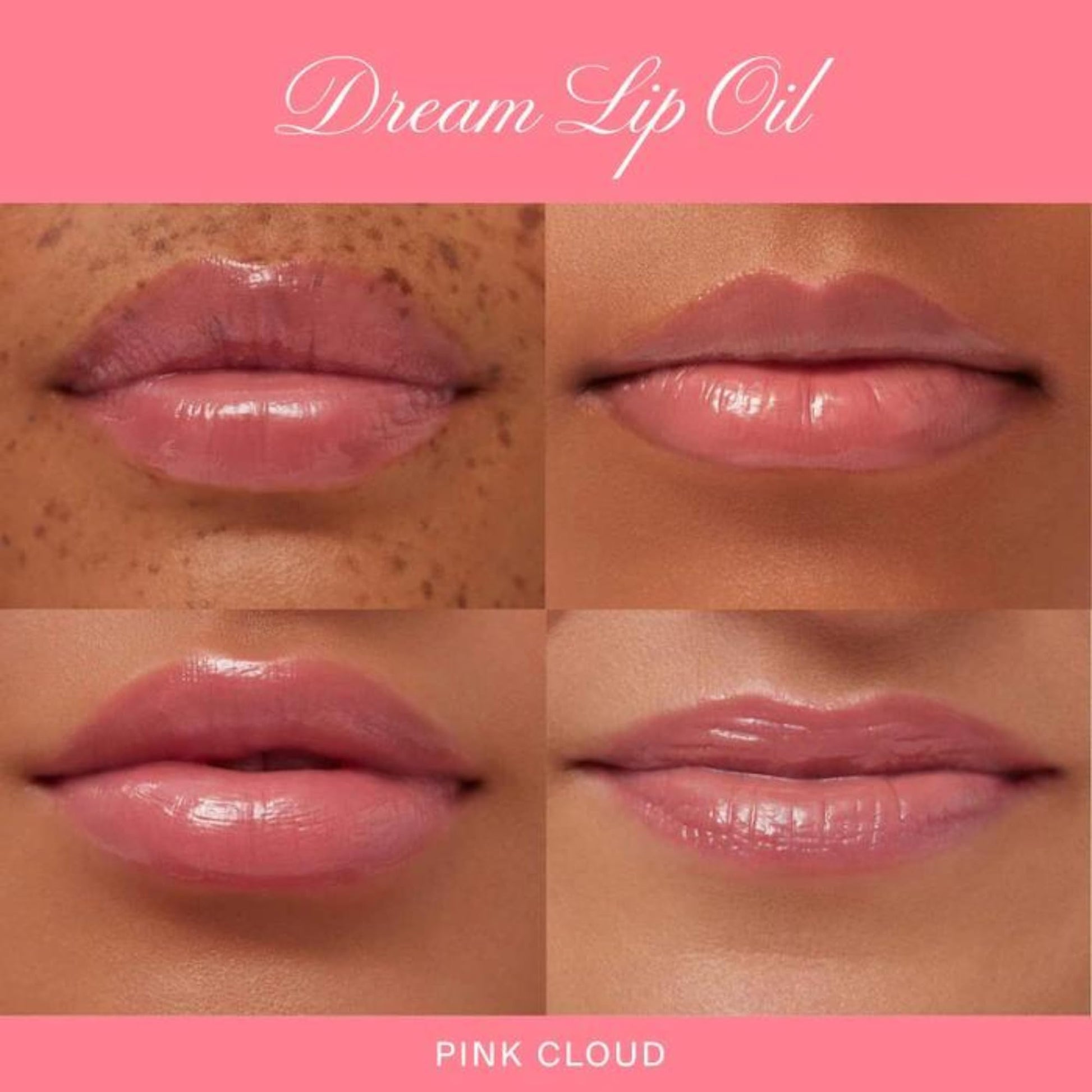 Summer Fridays Dream Lip Oil - Hydrating Tinted Lip Gloss Oil - Non-Sticky Formula with Skincare Benefits for Long-Lasting Softness + Shine - Effortless Beauty Gifts - Pink Cloud (0.15 Oz) - dailyvitalstore