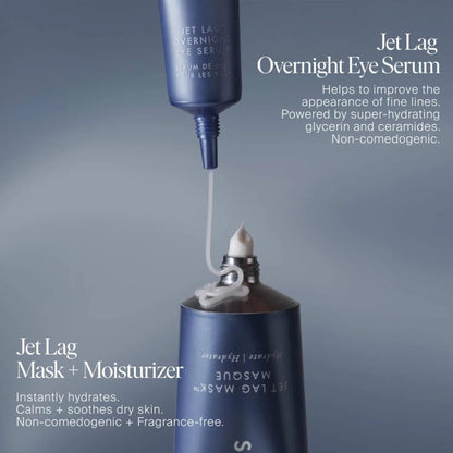Summer Fridays Jet Lag Overnight Eye Serum - Nourishing Undereye Treatment for Dark Circles - Helps to Hydrate, Smooth, Firm & Depuff - Enriched with Glycerin to Lock in Moisture (0.5 Fl Oz) - dailyvitalstore