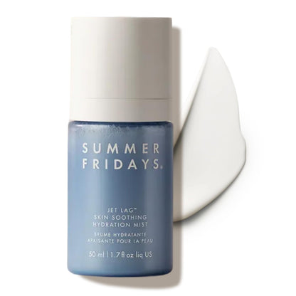 Summer Fridays Jet Lag Skin Soothing Hydration Face Mist - Ultra-Fine Facial Spray & Hydrating Mist to Comfort, Soothe & Help Provide Protective Moisture Barrier Support for Glowing Skin (1.7 Fl Oz) - dailyvitalstore