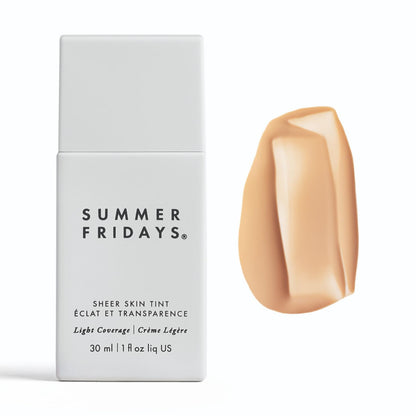 Summer Fridays Sheer Skin Tint - Skin Tint with Hyaluronic Acid - Helps Diminish Uneven Skin Tone - Sheer to Light Coverage - Shade 2 - Light with Cool Undertones (1 Fl Oz) - dailyvitalstore