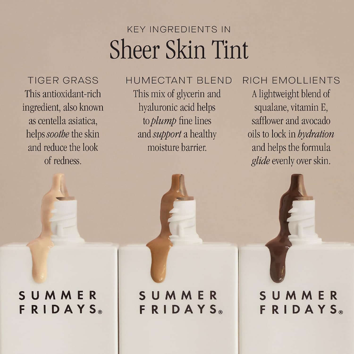 Summer Fridays Sheer Skin Tint - Skin Tint with Hyaluronic Acid - Helps Diminish Uneven Skin Tone - Sheer to Light Coverage - Shade 5 - Medium with Warm Neutral Undertones (1 Fl Oz) - dailyvitalstore